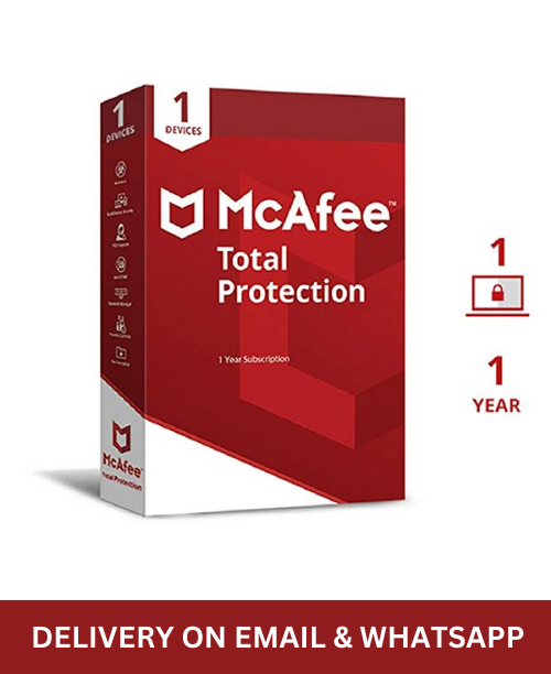 MCAFEE TOTAL PROTECTION 1 USER 1 YEAR