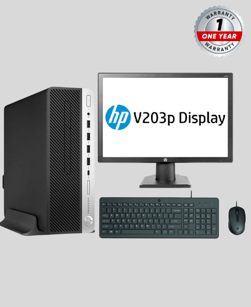 Refurbished HP Computer set Intel 600 G4 i5 8th Gen SFF